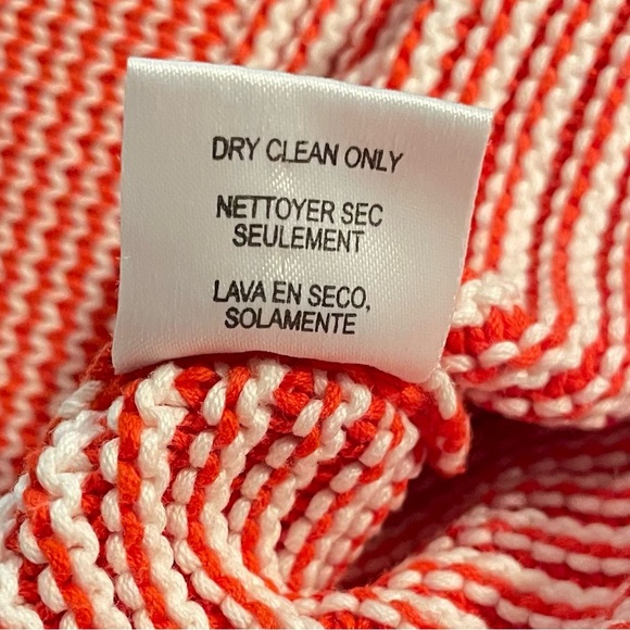 WORTH New York Pullover Knit Cotton Sweater in Red/Orange Size P - Picture 9 of 11